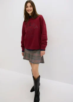 Sudadera holgada de algodón puro