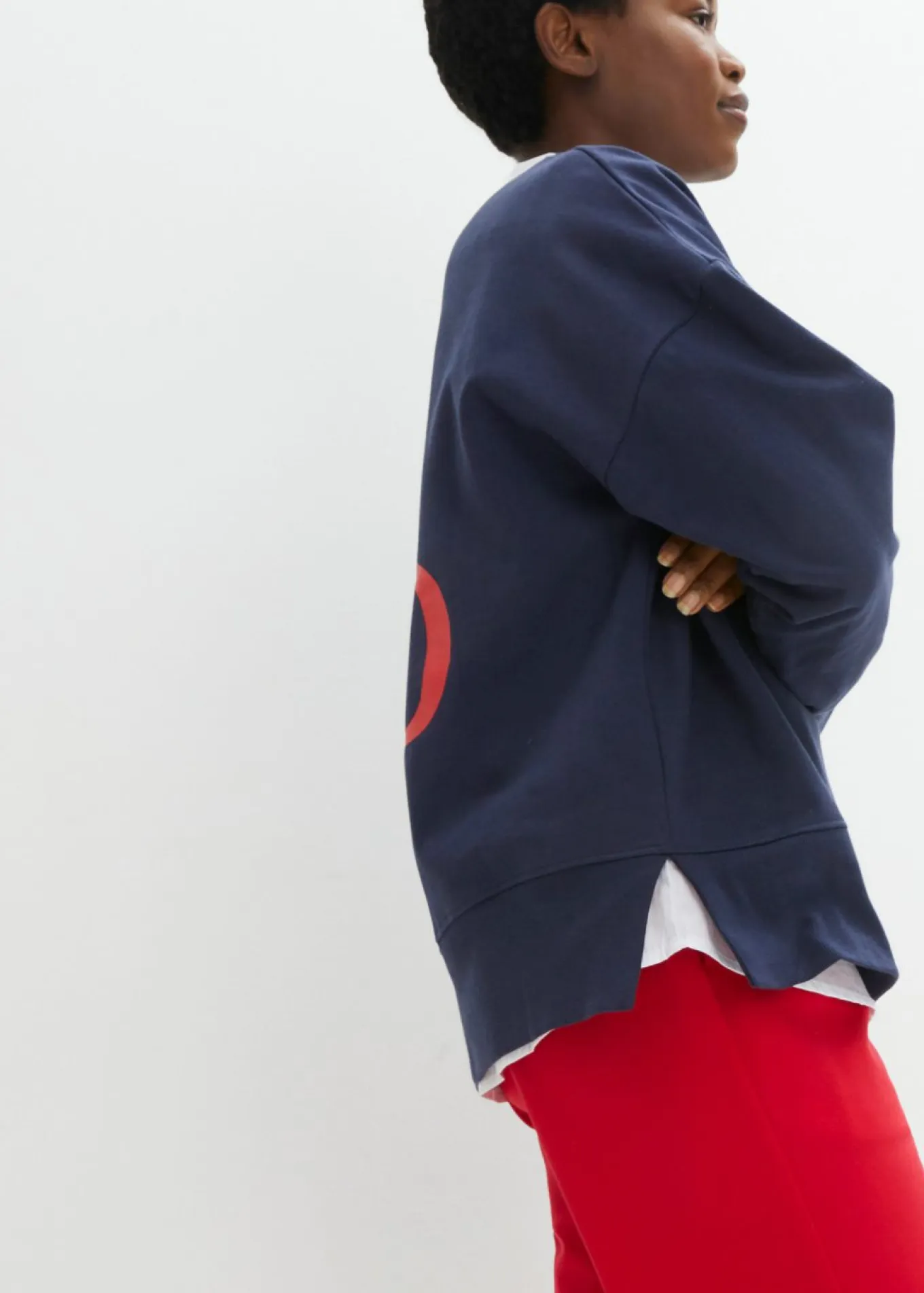 Sudadera holgada de algodón orgánico