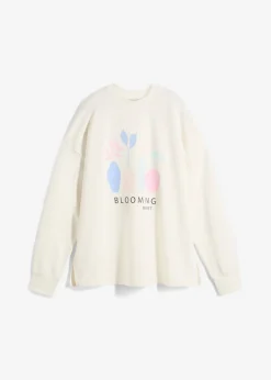 Sudadera holgada en mezcla de algodón