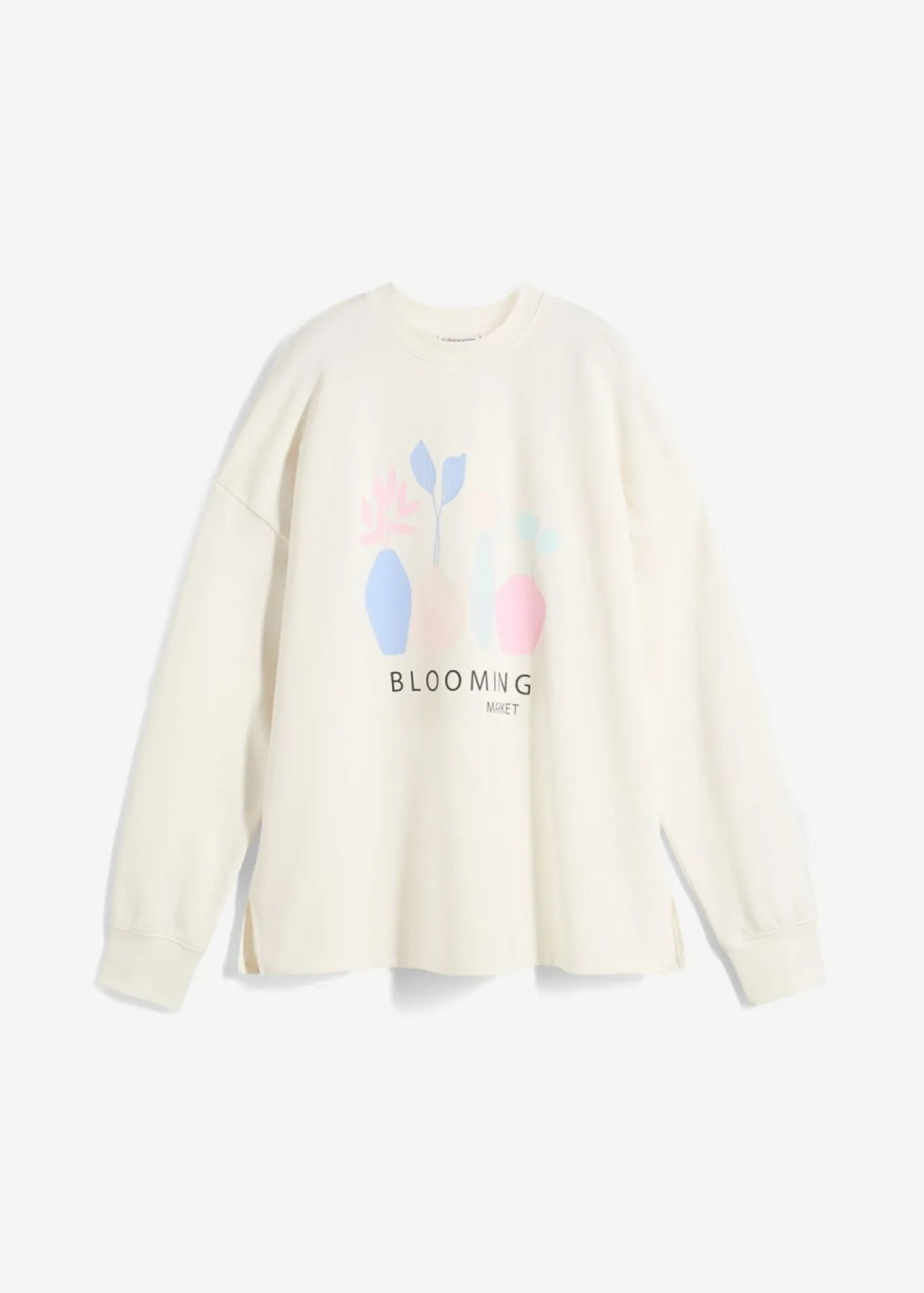 Sudadera holgada en mezcla de algodón