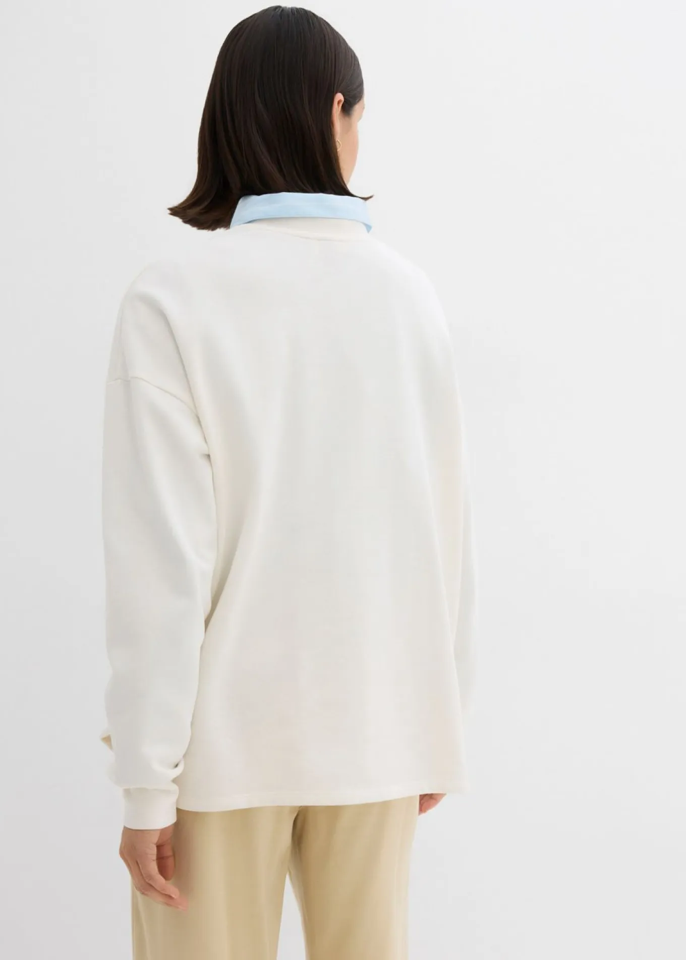 Sudadera holgada en mezcla de algodón
