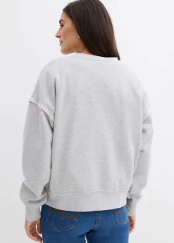 Sudadera holgada en mezcla de algodón