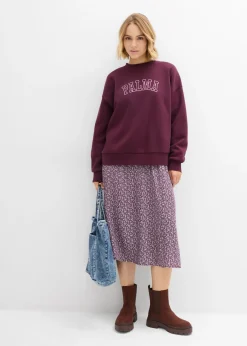 Sudadera holgada en mezcla de algodón
