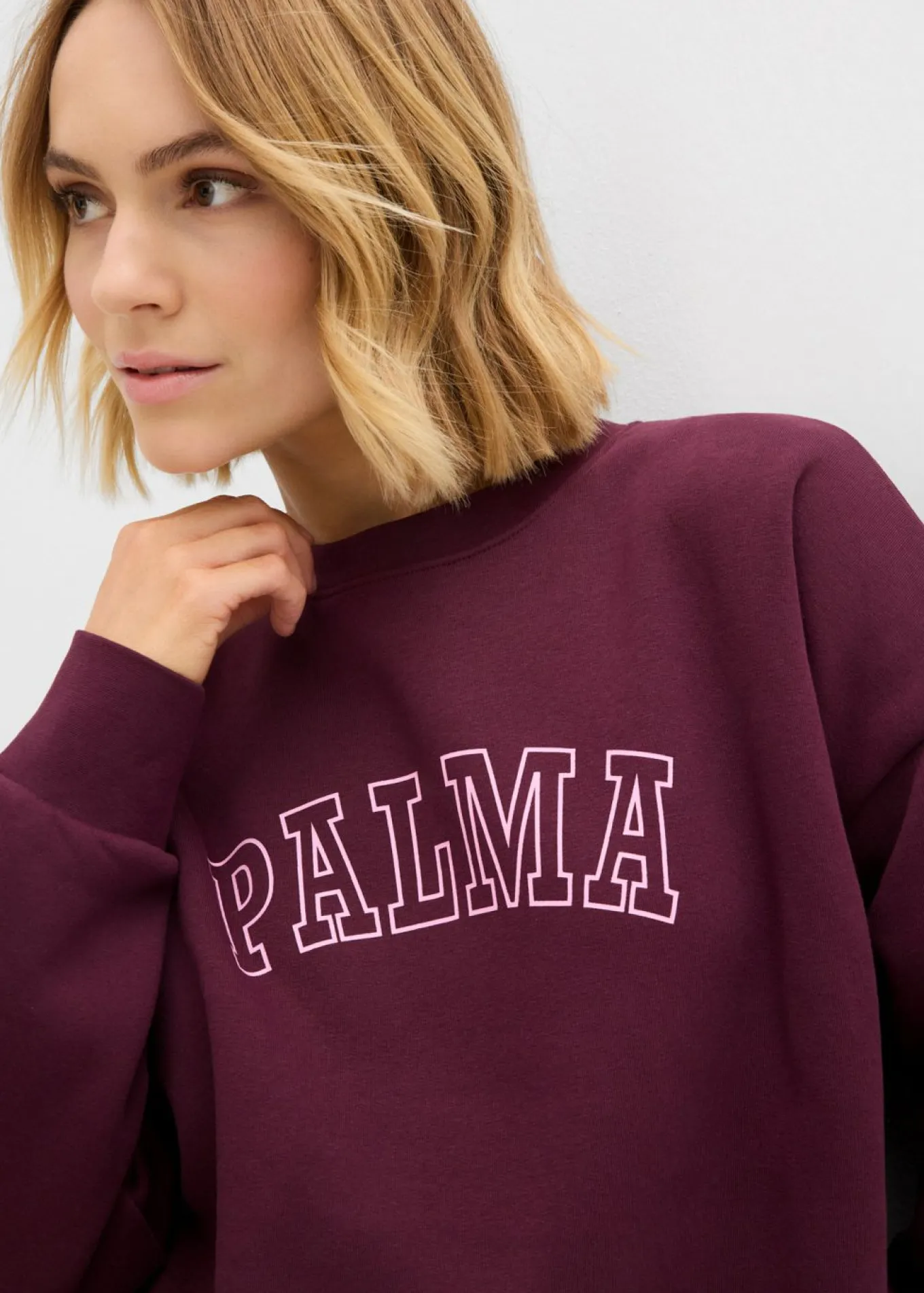 Sudadera holgada en mezcla de algodón