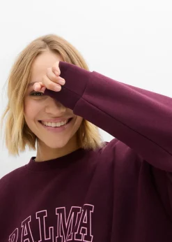 Sudadera holgada en mezcla de algodón