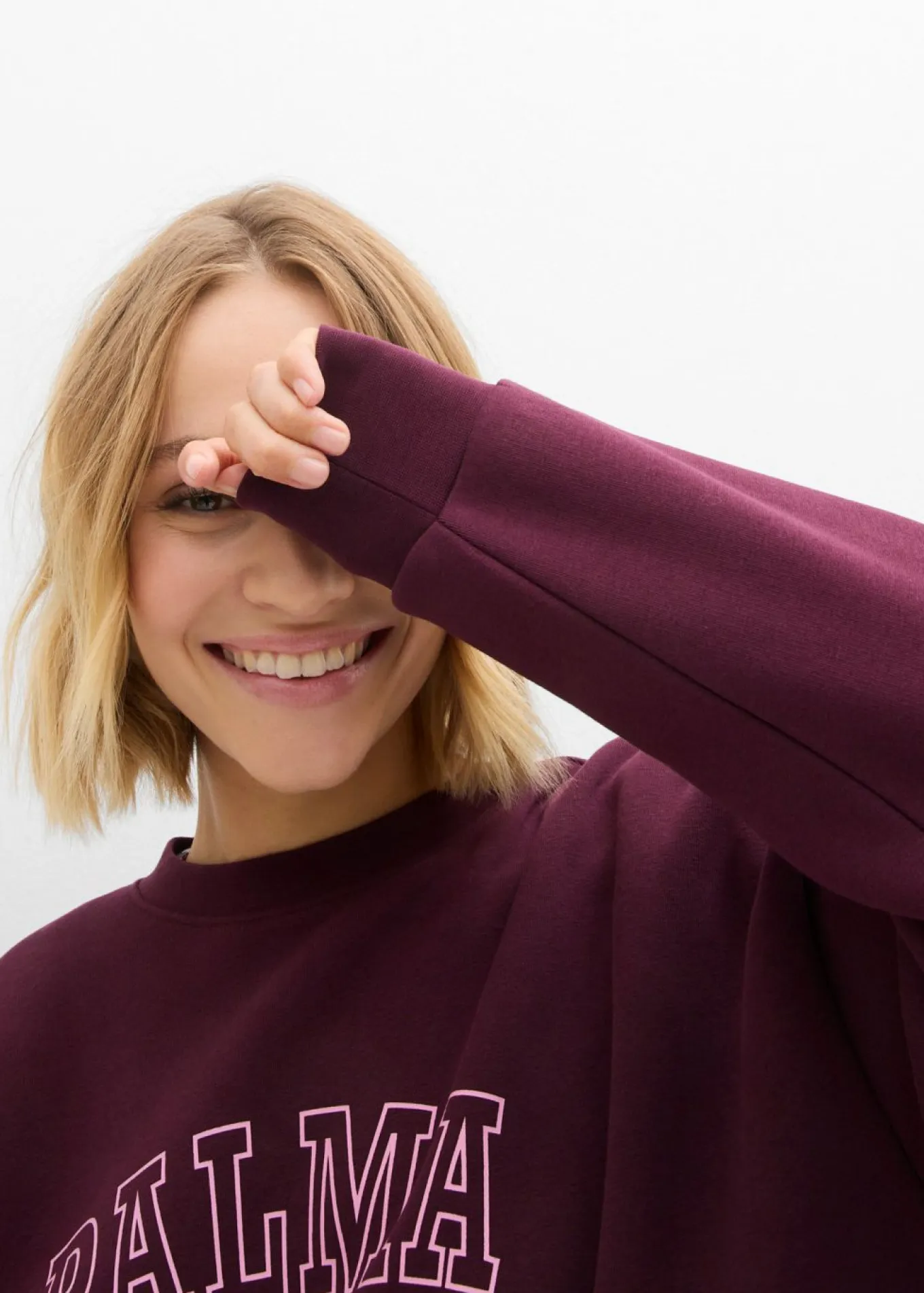 Sudadera holgada en mezcla de algodón