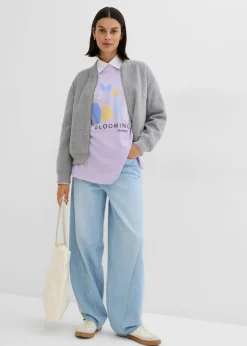 Sudadera holgada en mezcla de algodón