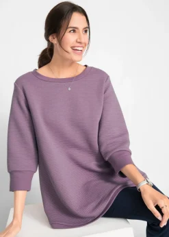 Sudadera larga con viscosa