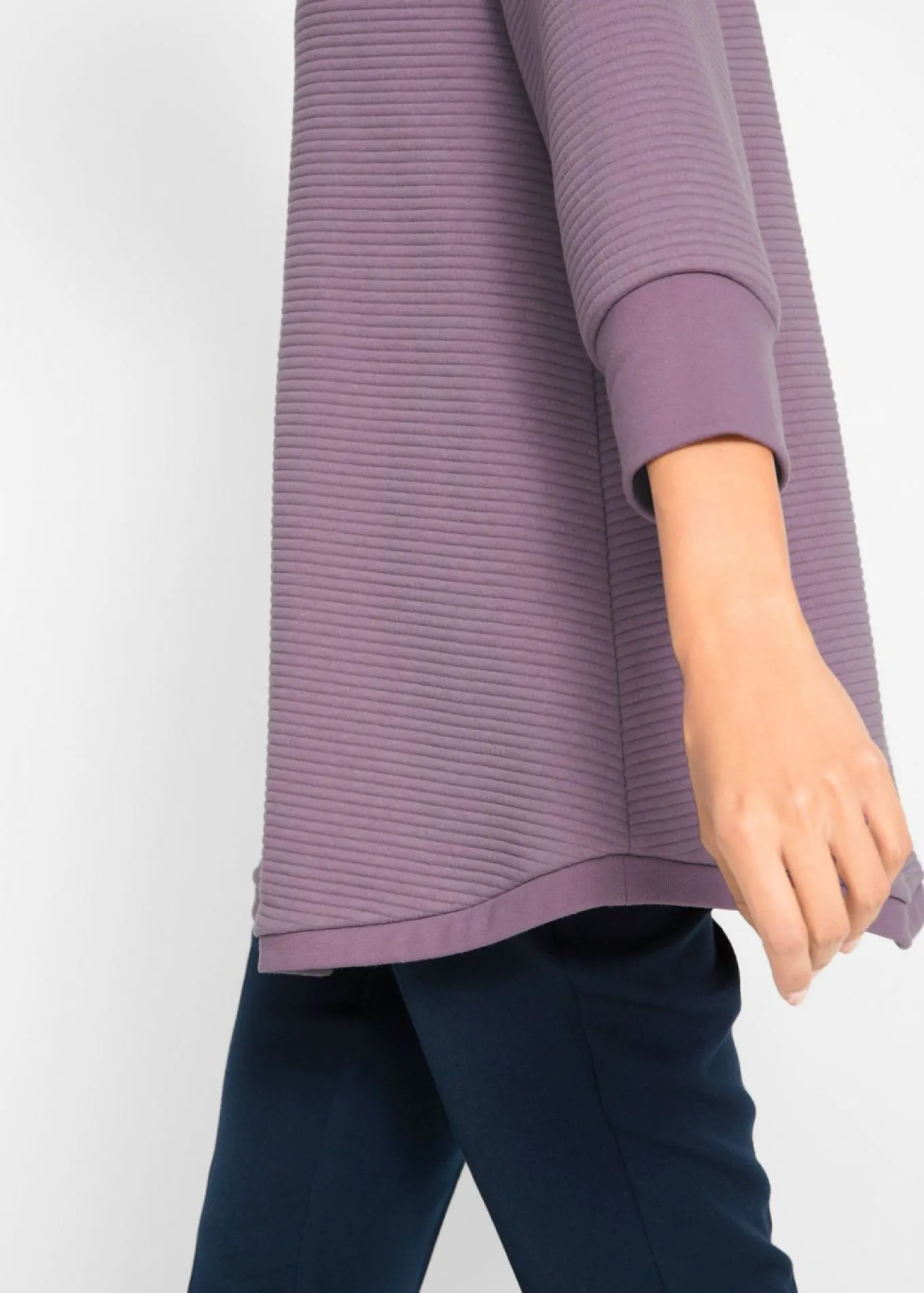 Sudadera larga con viscosa