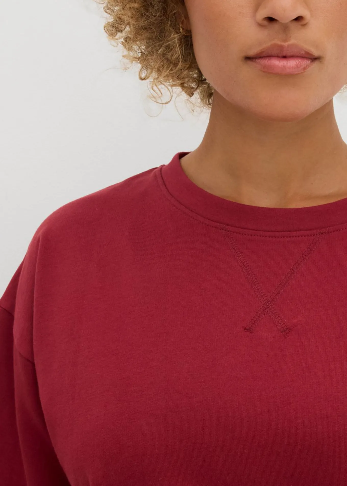 Sudadera larga de algodón puro