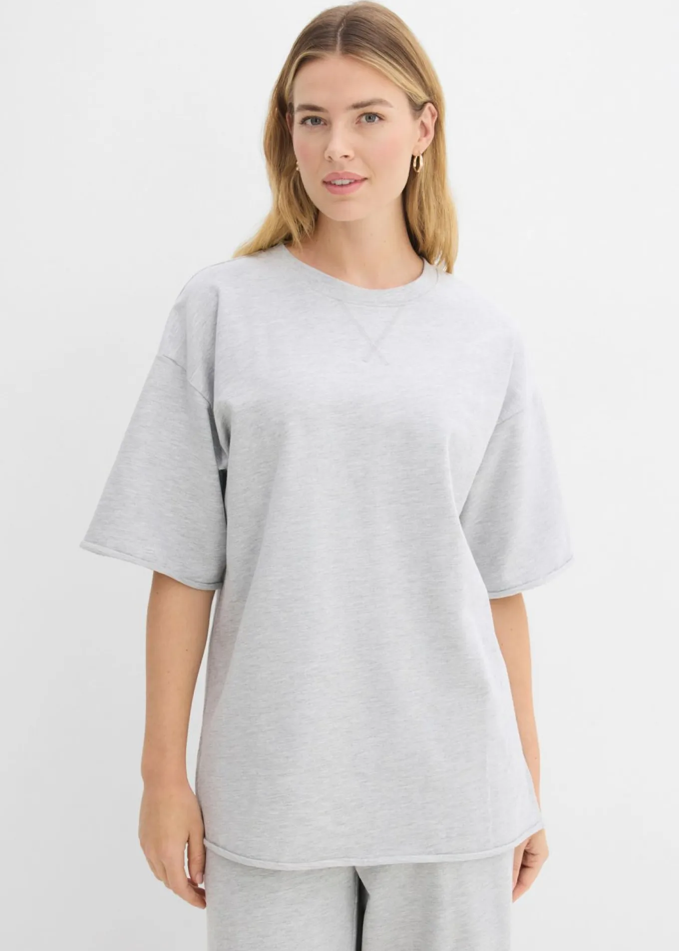 Sudadera larga de algodón puro