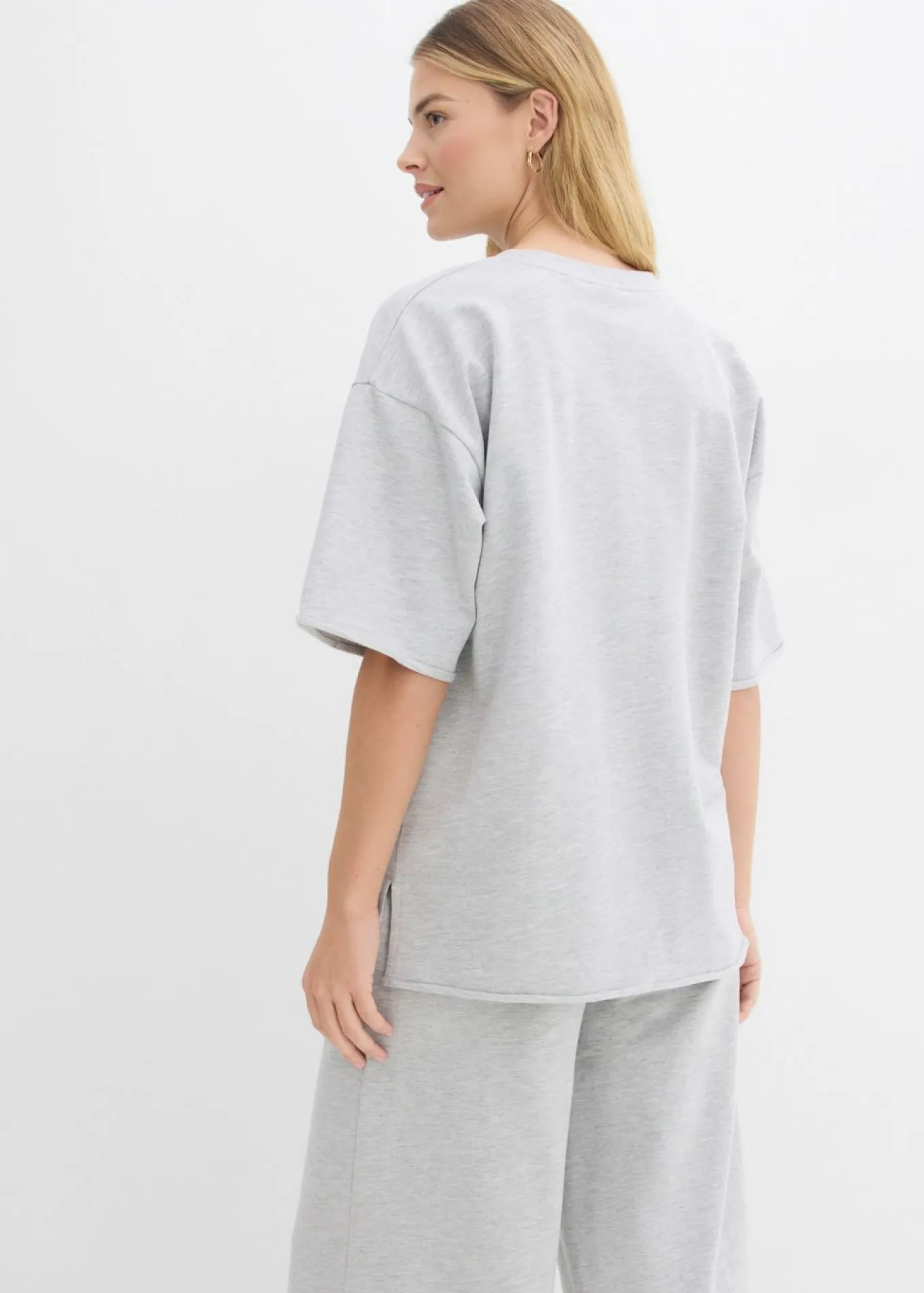 Sudadera larga de algodón puro