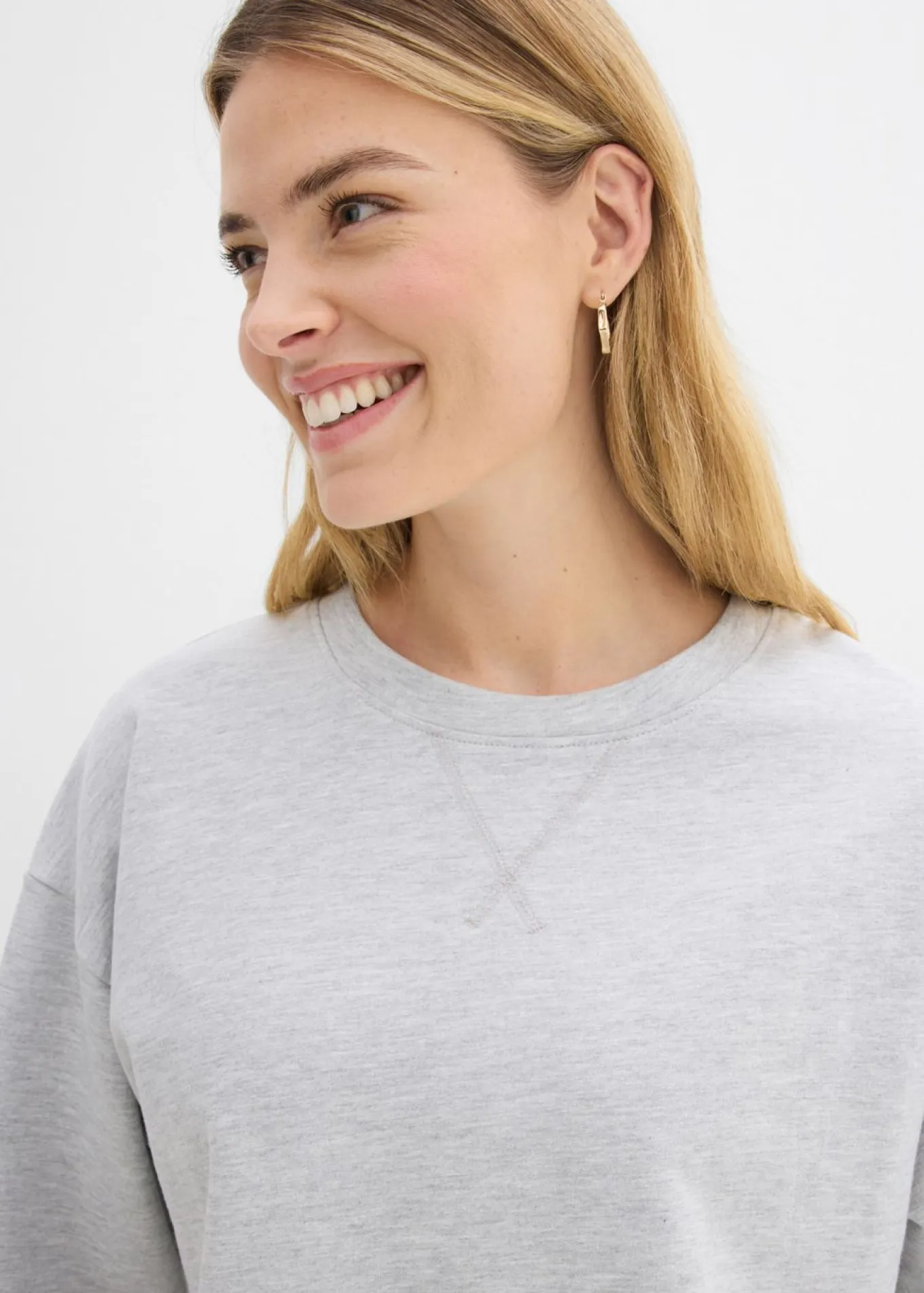Sudadera larga de algodón puro