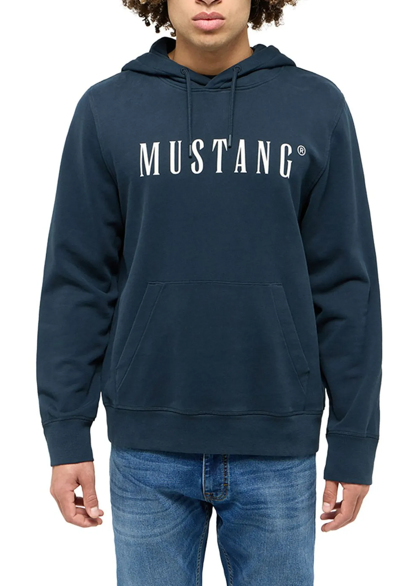 Sudadera Mustang Bronson de algodón ecológico puro con capucha