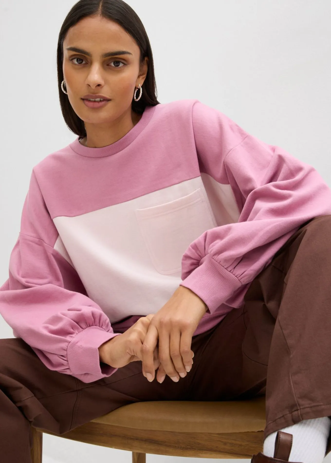 Sudadera oversize de algodón orgánico