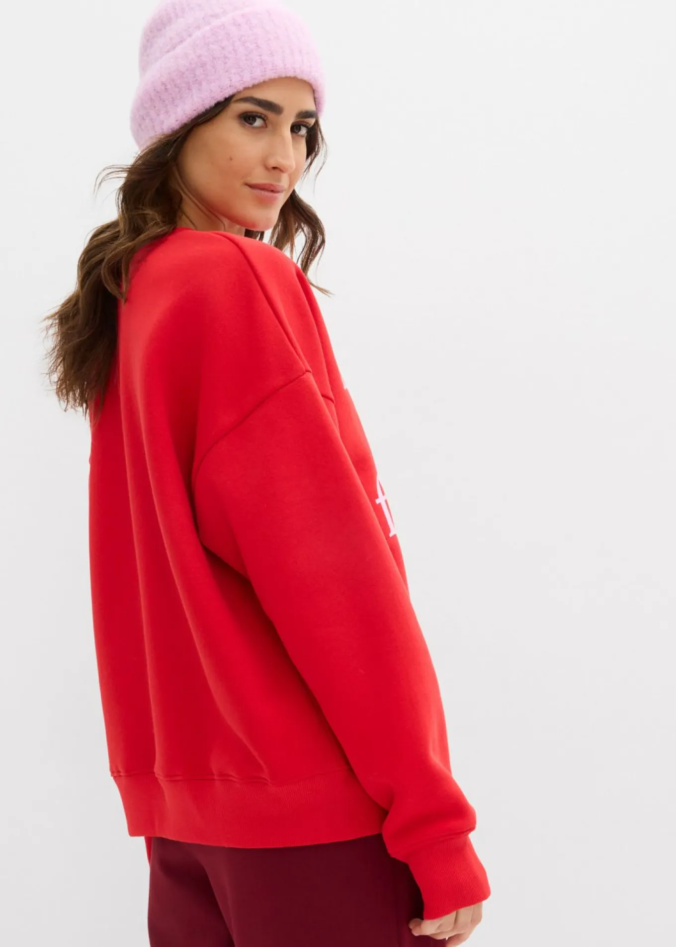 Sudadera oversize de mezcla de algodón