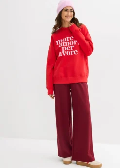 Sudadera oversize de mezcla de algodón