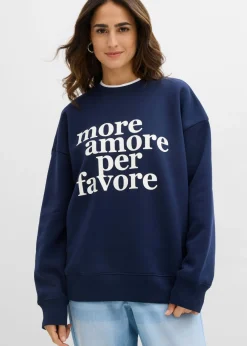 Sudadera oversize de mezcla de algodón
