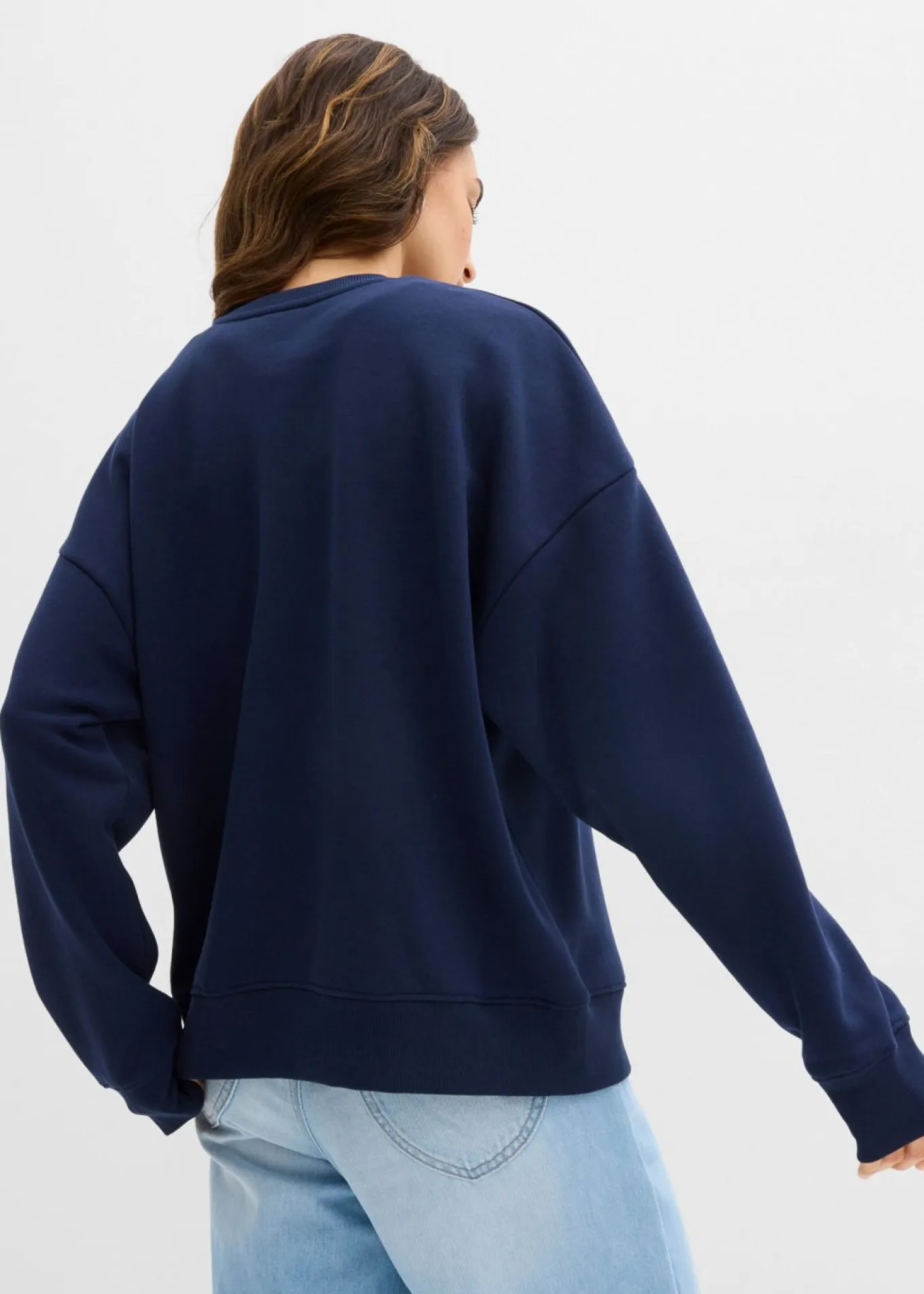 Sudadera oversize de mezcla de algodón