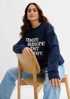 Sudadera oversize de mezcla de algodón