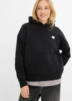 Sudadera oversize de mezcla de algodón suave con capucha