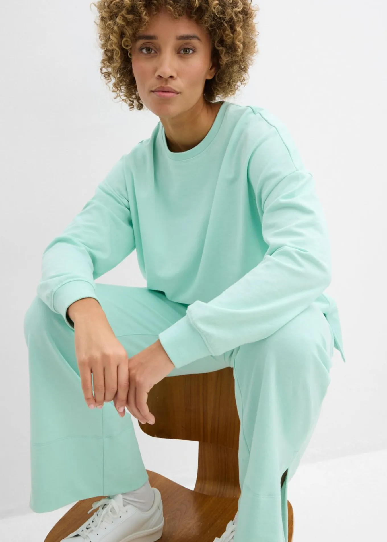 Sudadera oversize de mezcla de algodón