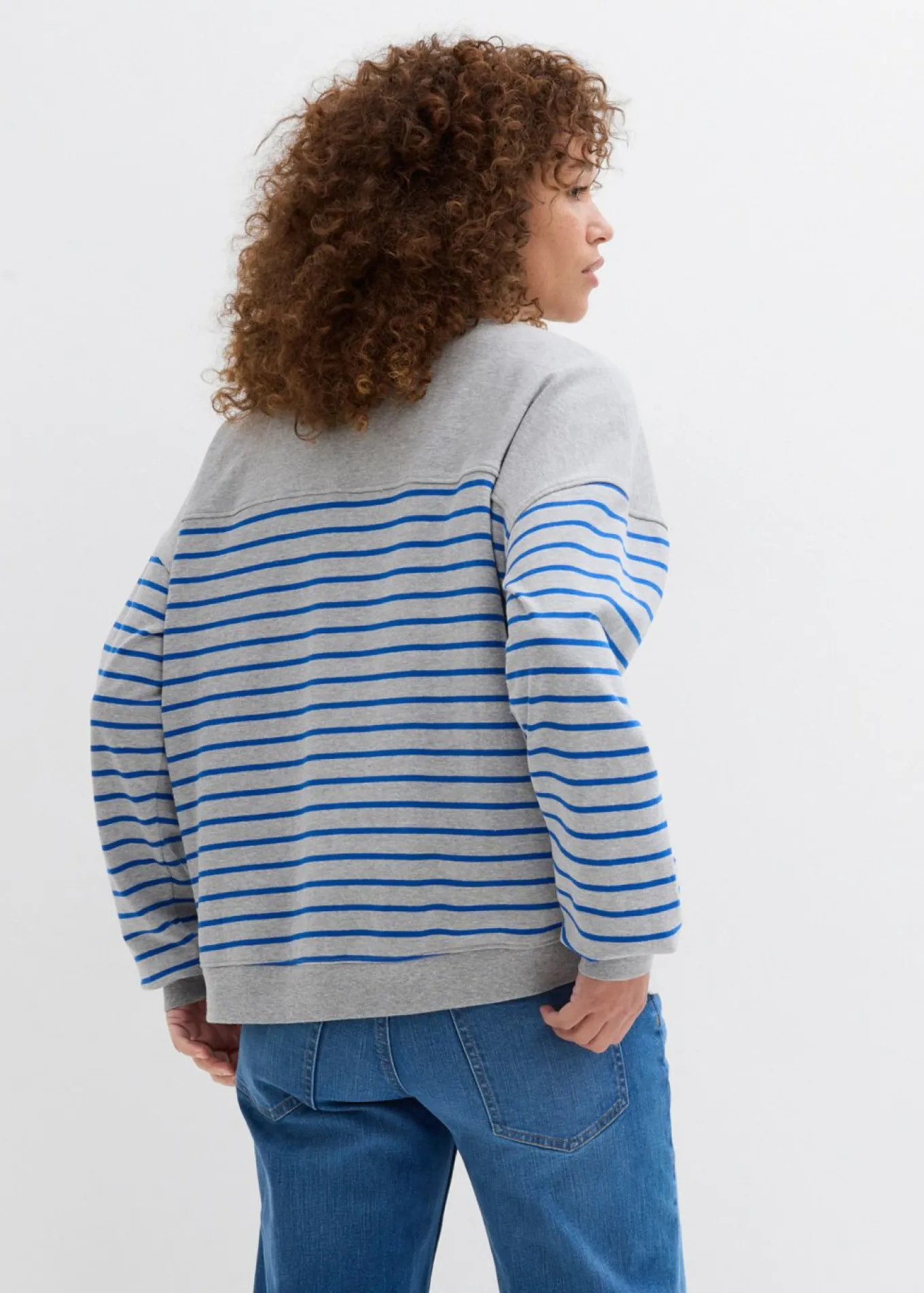 Sudadera oversize de mezcla de algodón