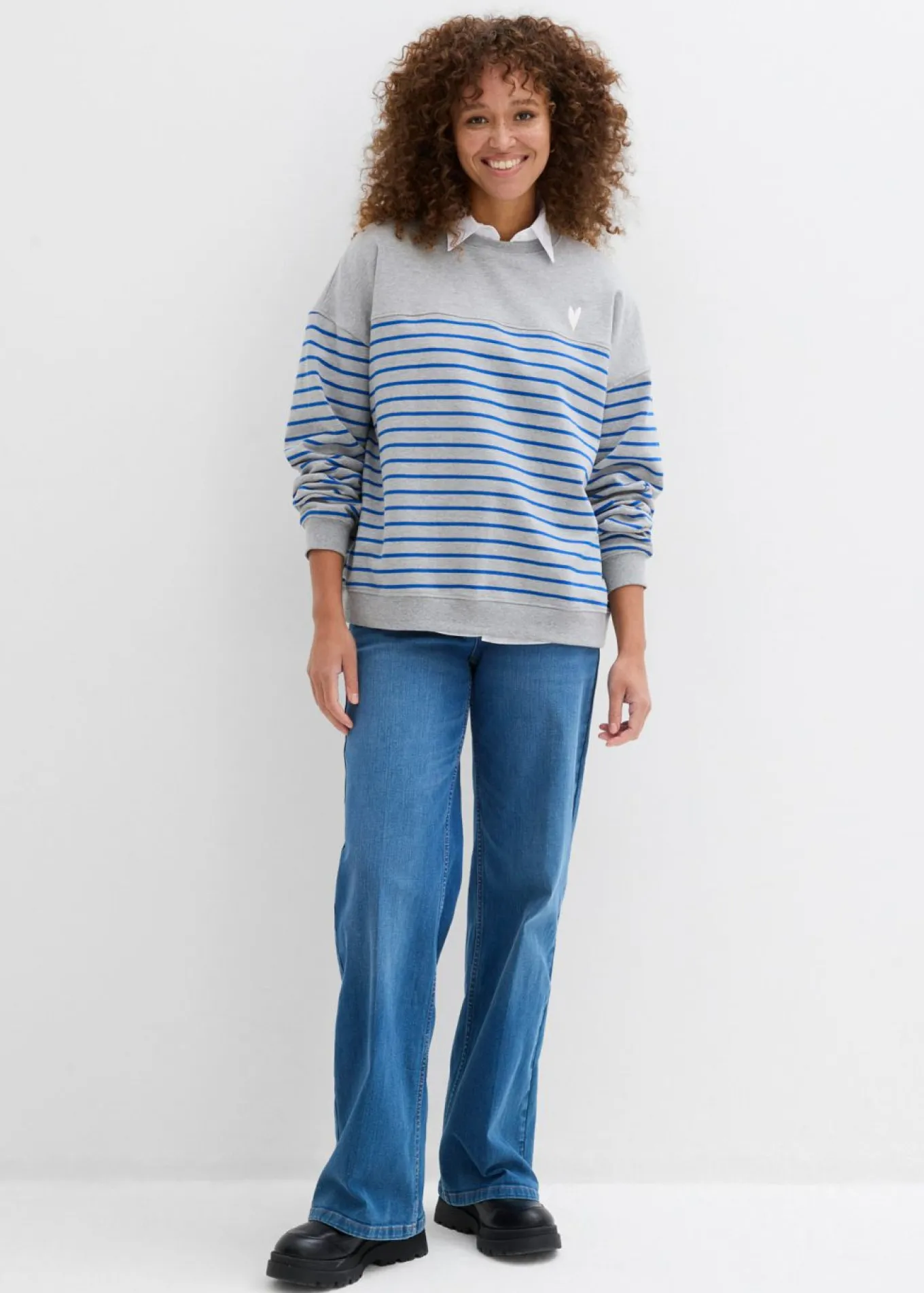 Sudadera oversize de mezcla de algodón