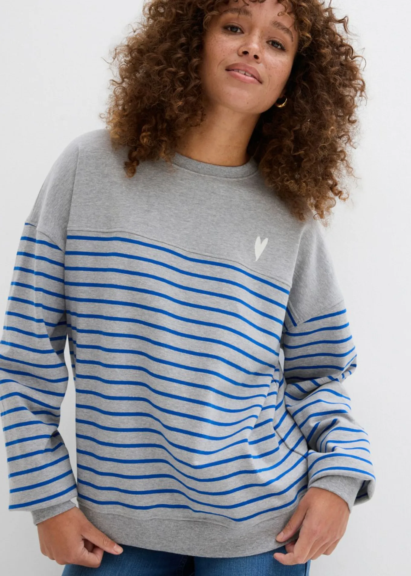 Sudadera oversize de mezcla de algodón