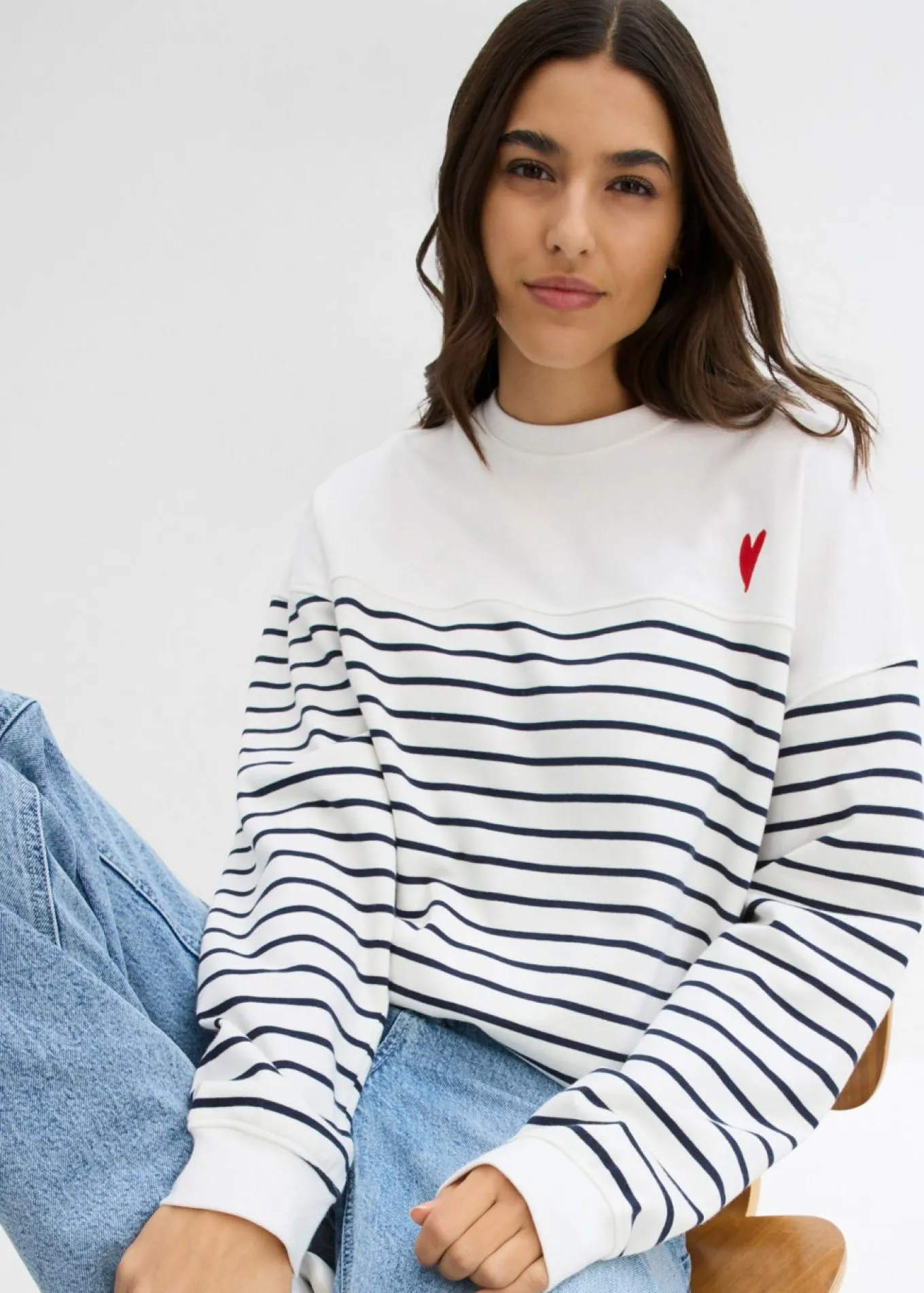 Sudadera oversize de mezcla de algodón