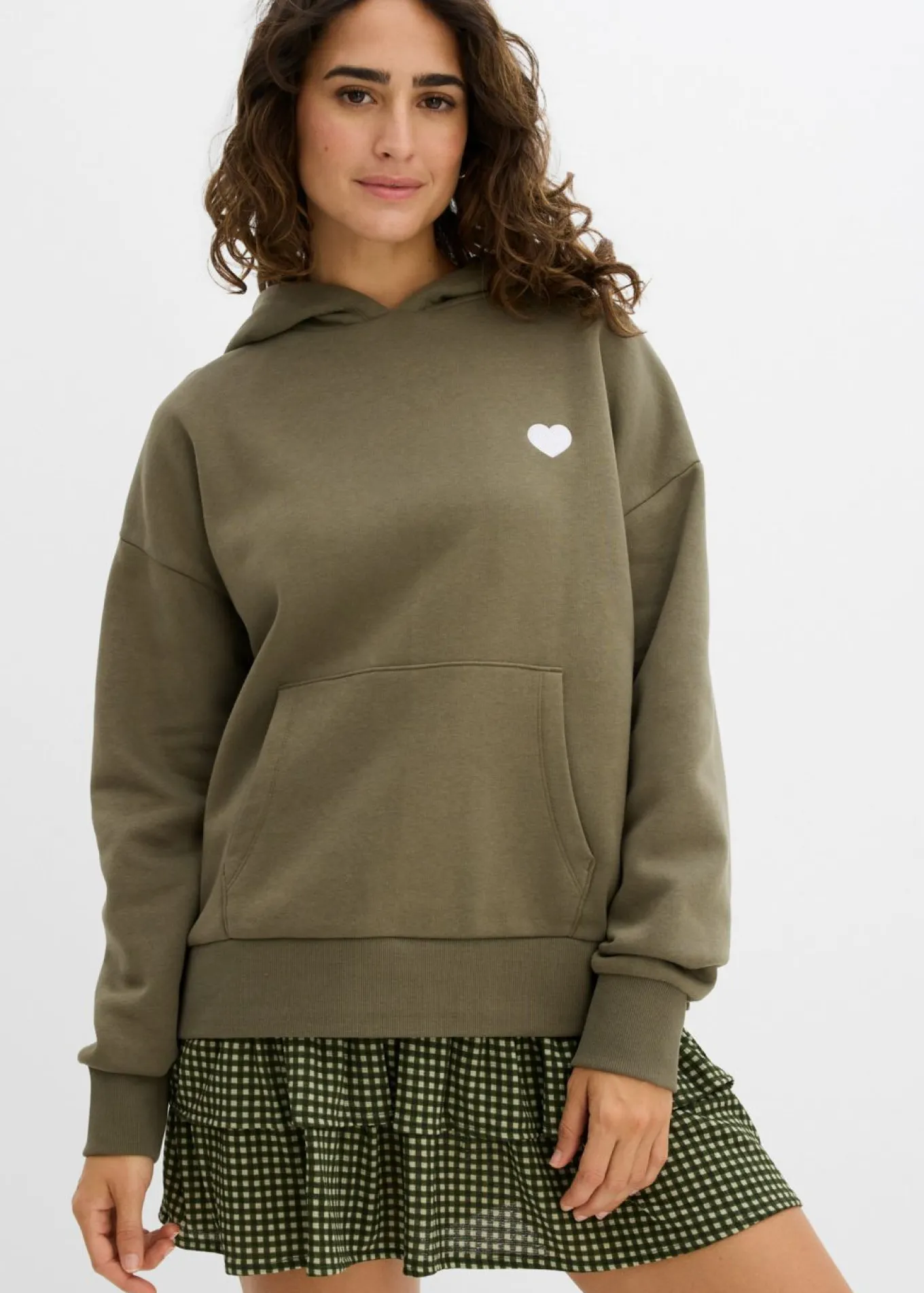 Sudadera oversize de mezcla de algodón suave con capucha