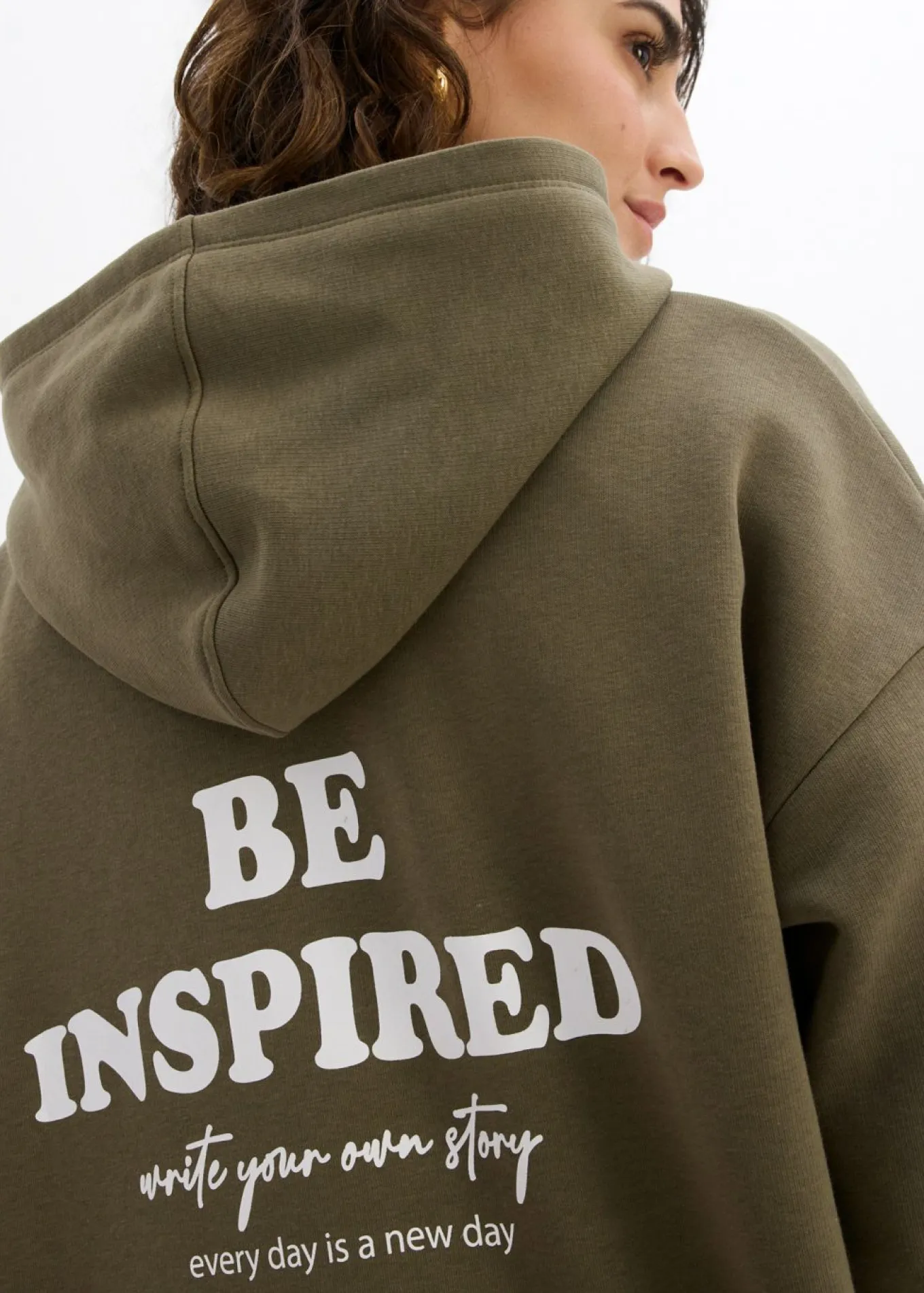 Sudadera oversize de mezcla de algodón suave con capucha