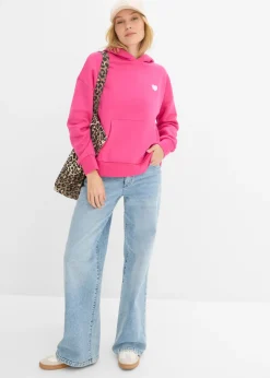 Sudadera oversize de mezcla de algodón suave con capucha