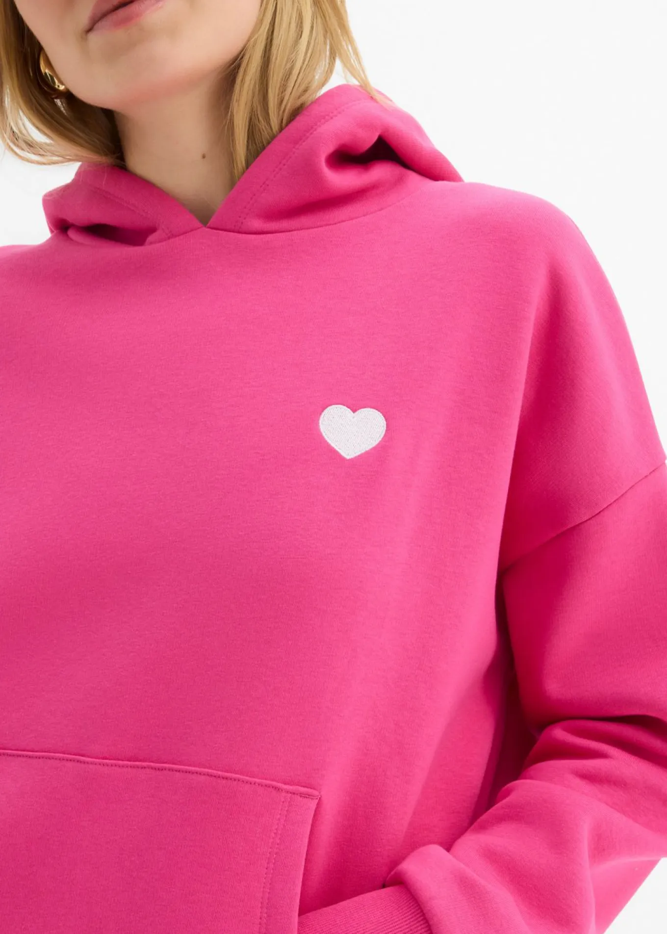 Sudadera oversize de mezcla de algodón suave con capucha