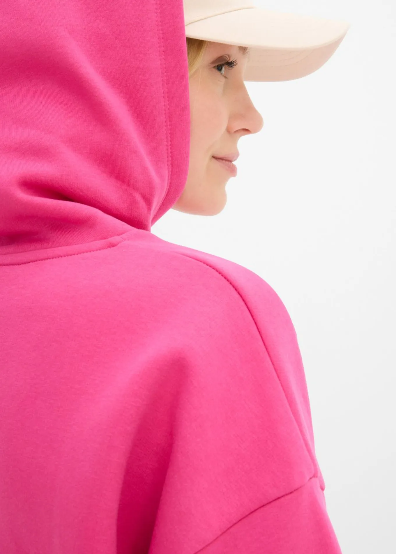 Sudadera oversize de mezcla de algodón suave con capucha