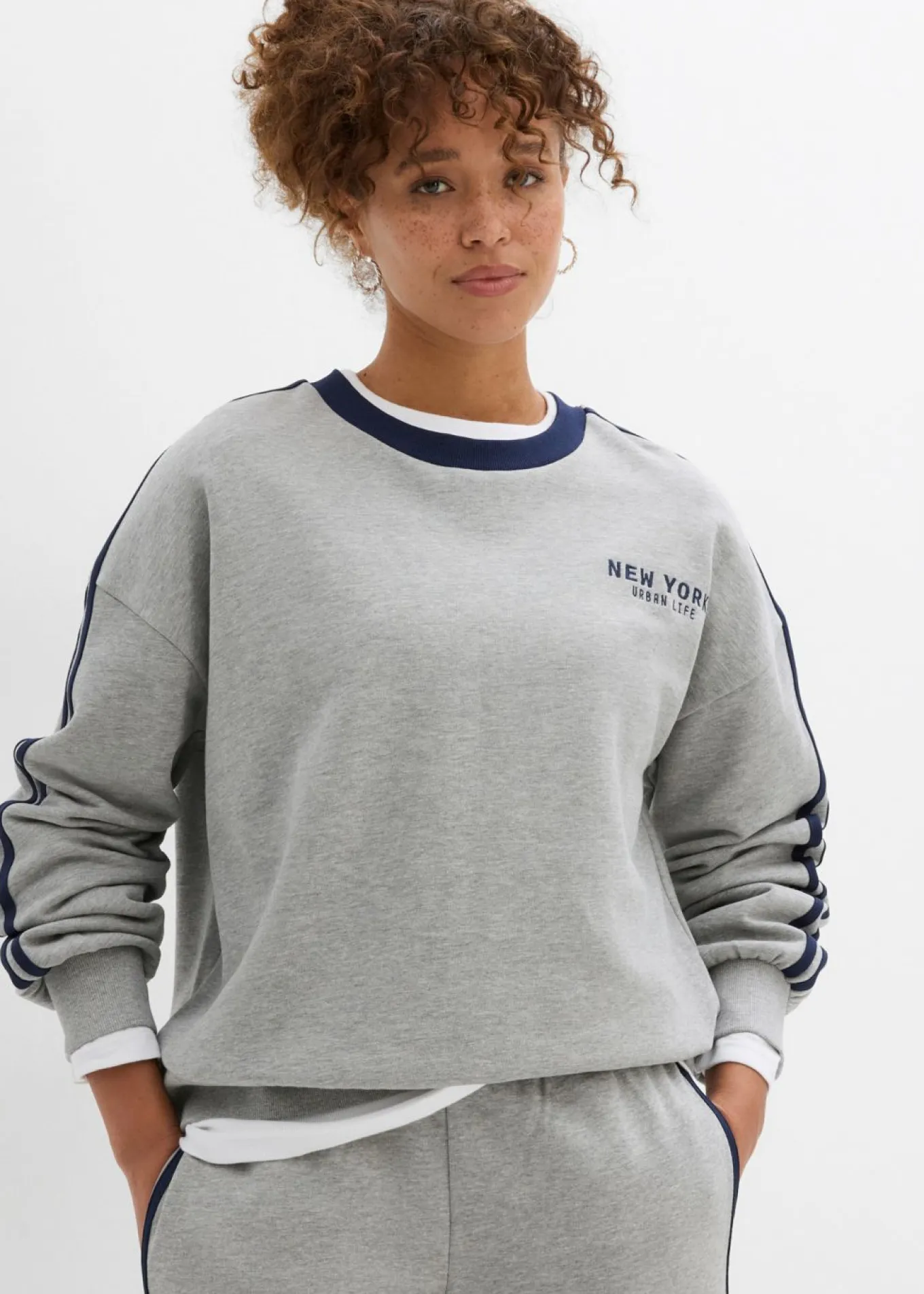 Sudadera oversize en suave mezcla de algodón