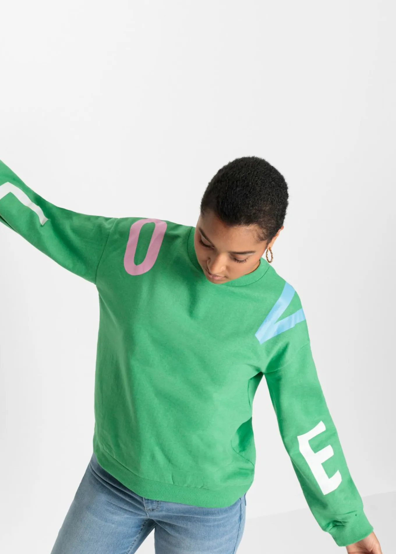 Sudadera oversize en suave mezcla de algodón