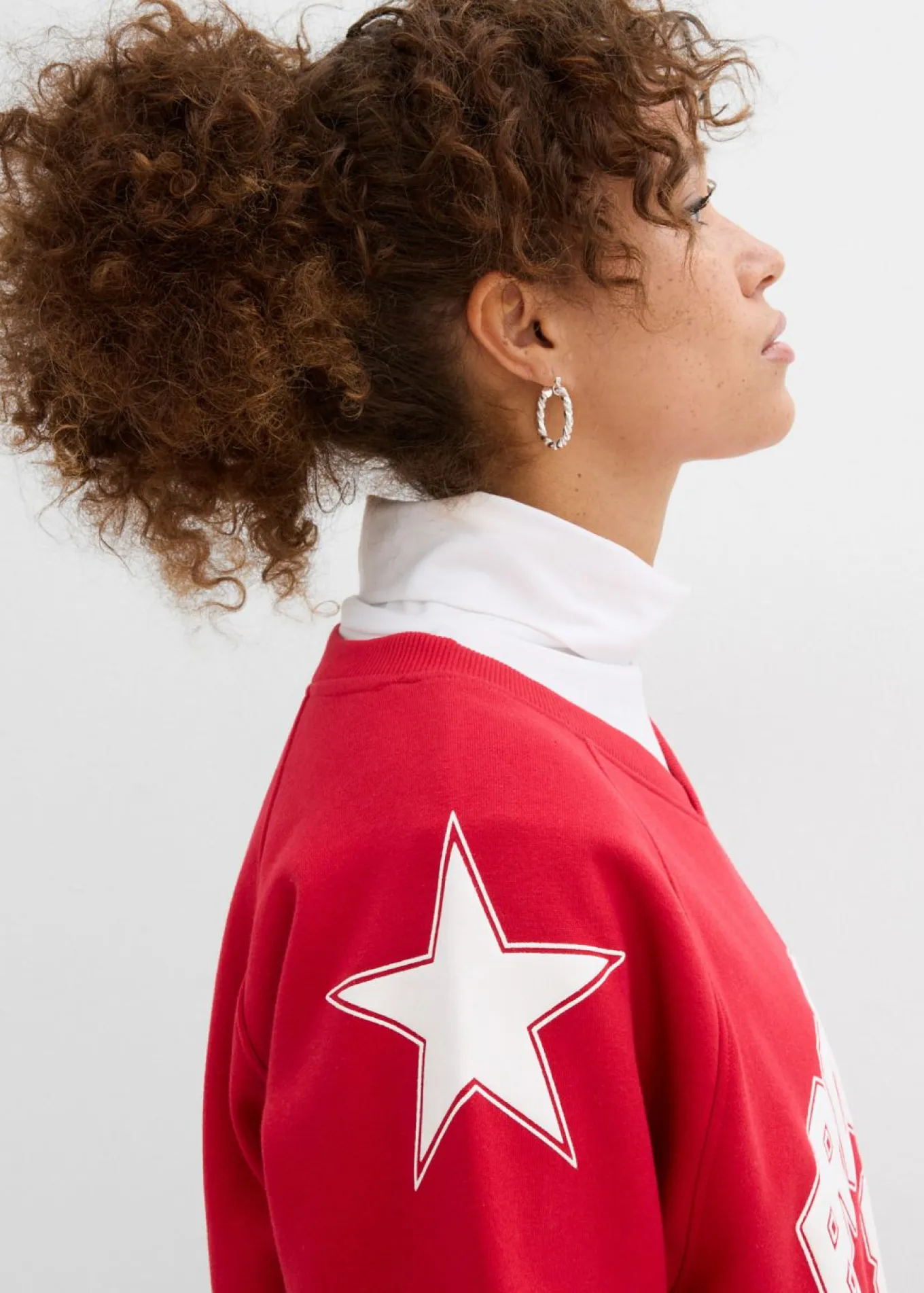 Sudadera oversize en suave mezcla de algodón