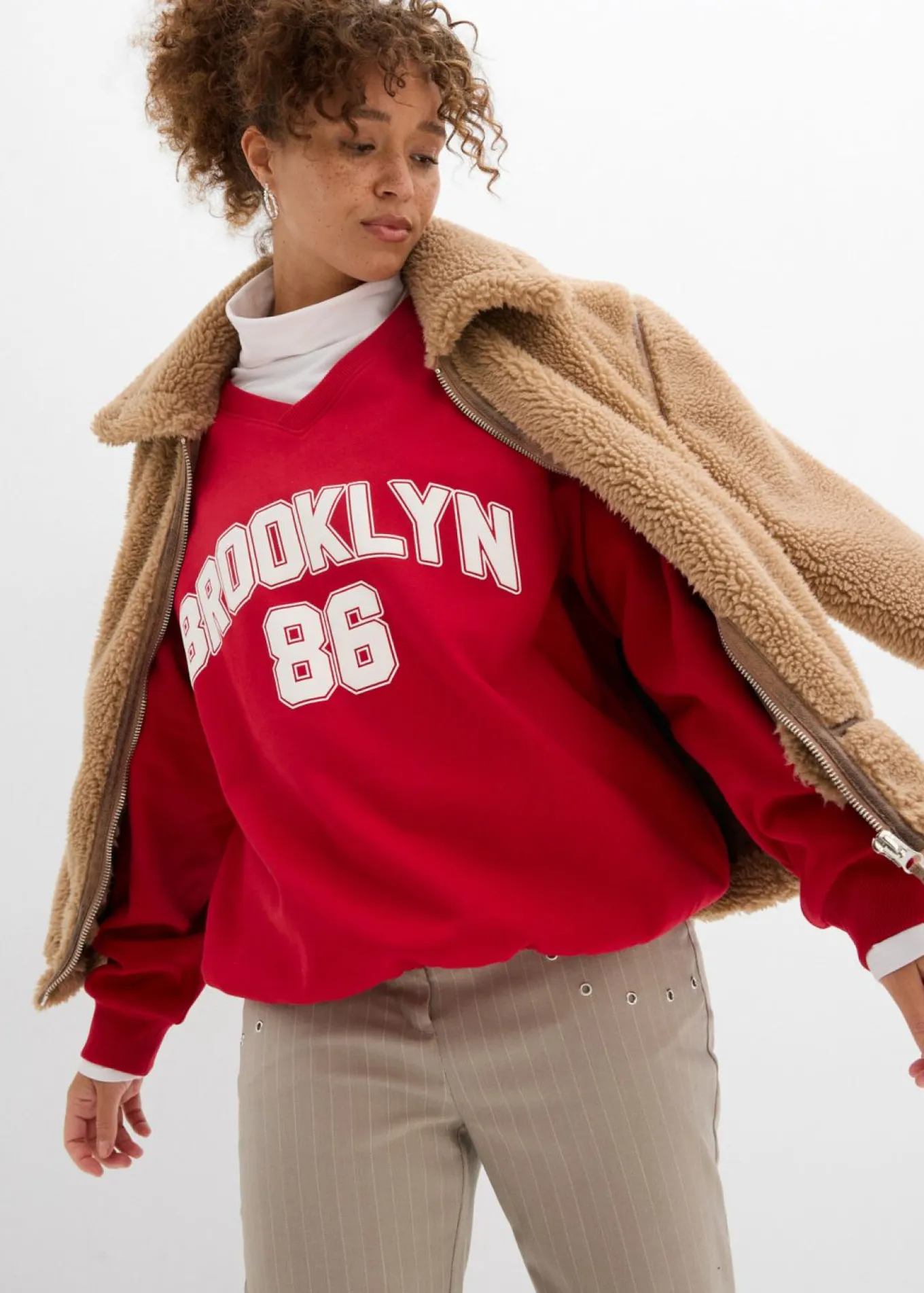 Sudadera oversize en suave mezcla de algodón