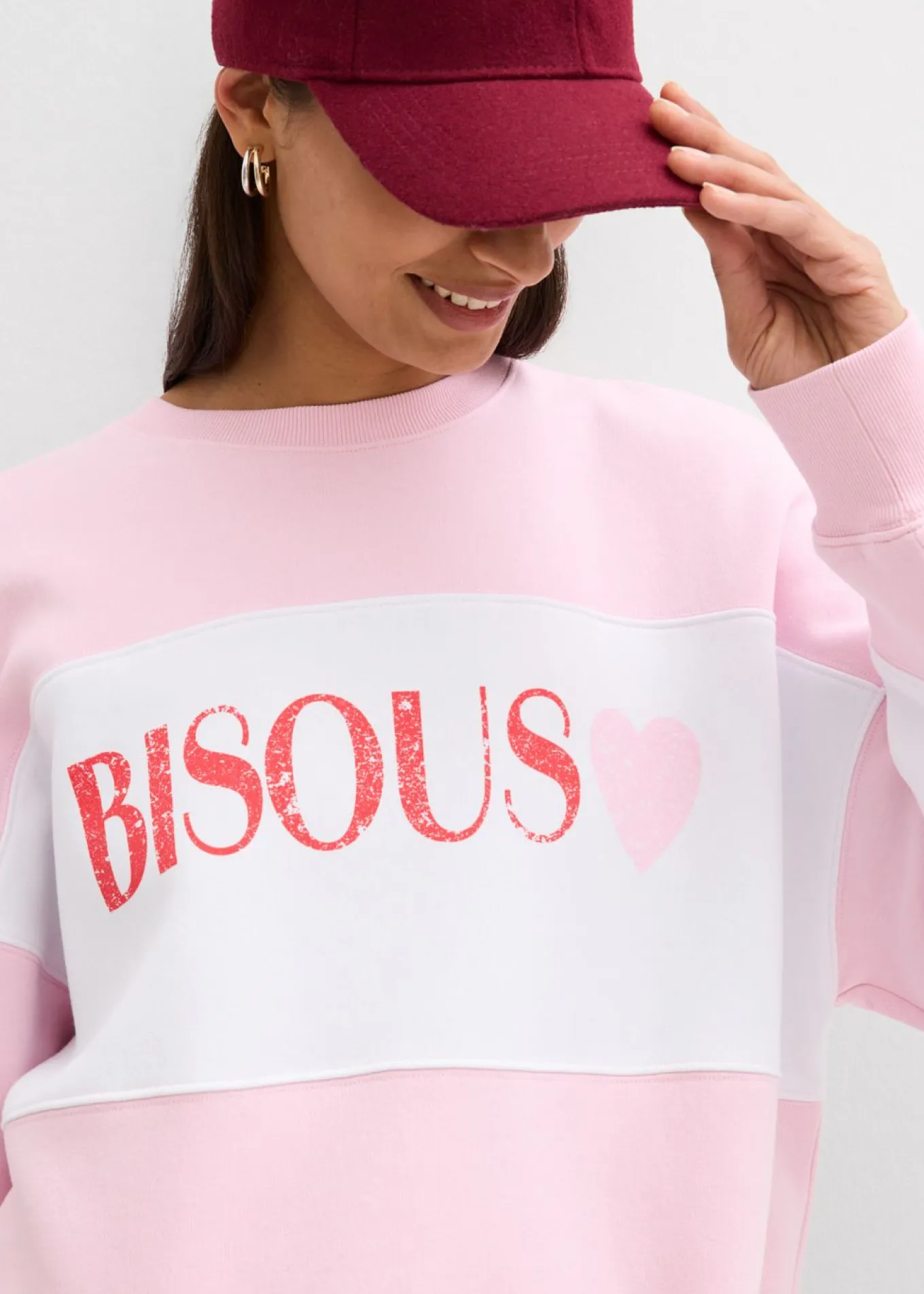 Sudadera oversize en suave mezcla de algodón