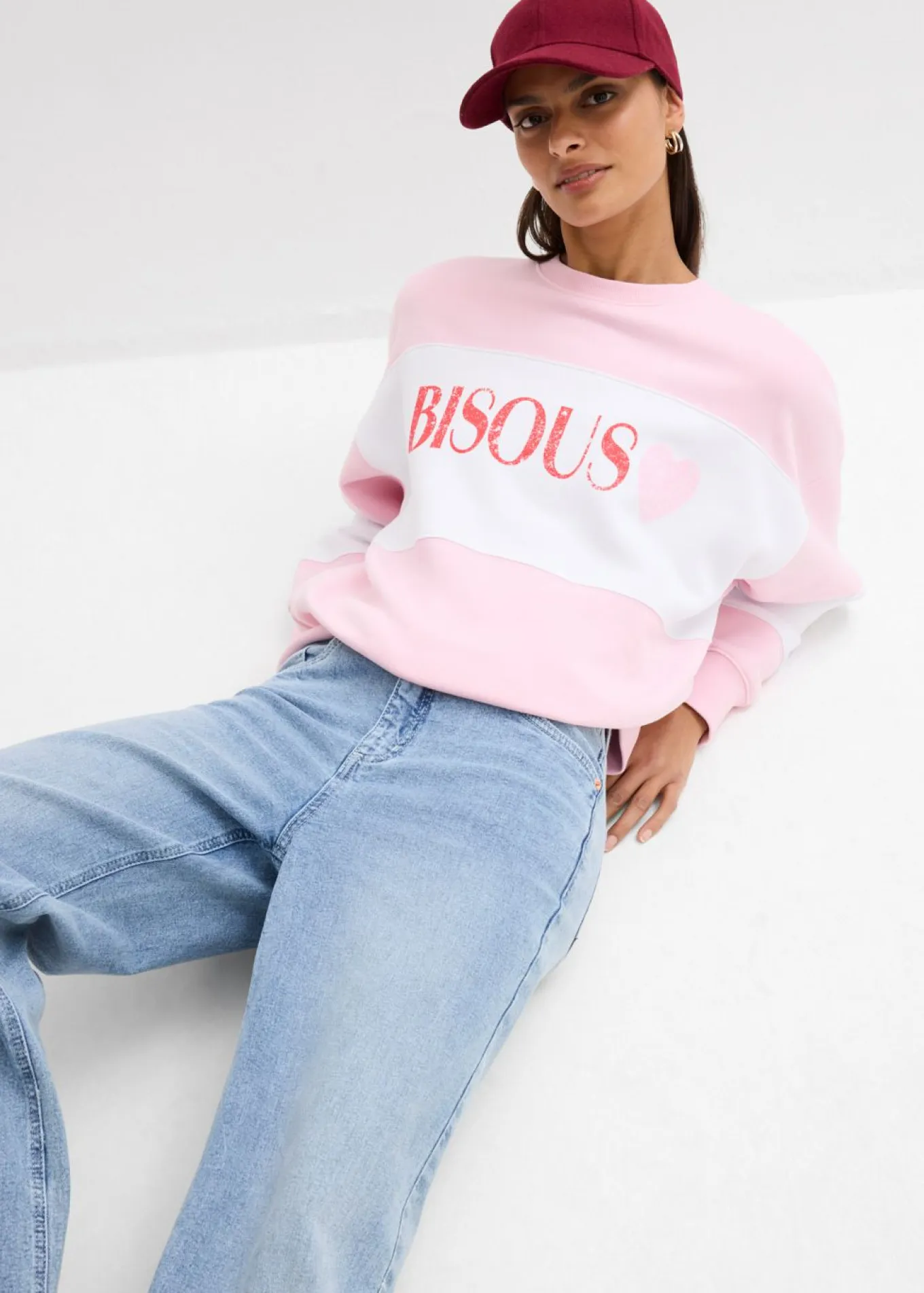 Sudadera oversize en suave mezcla de algodón