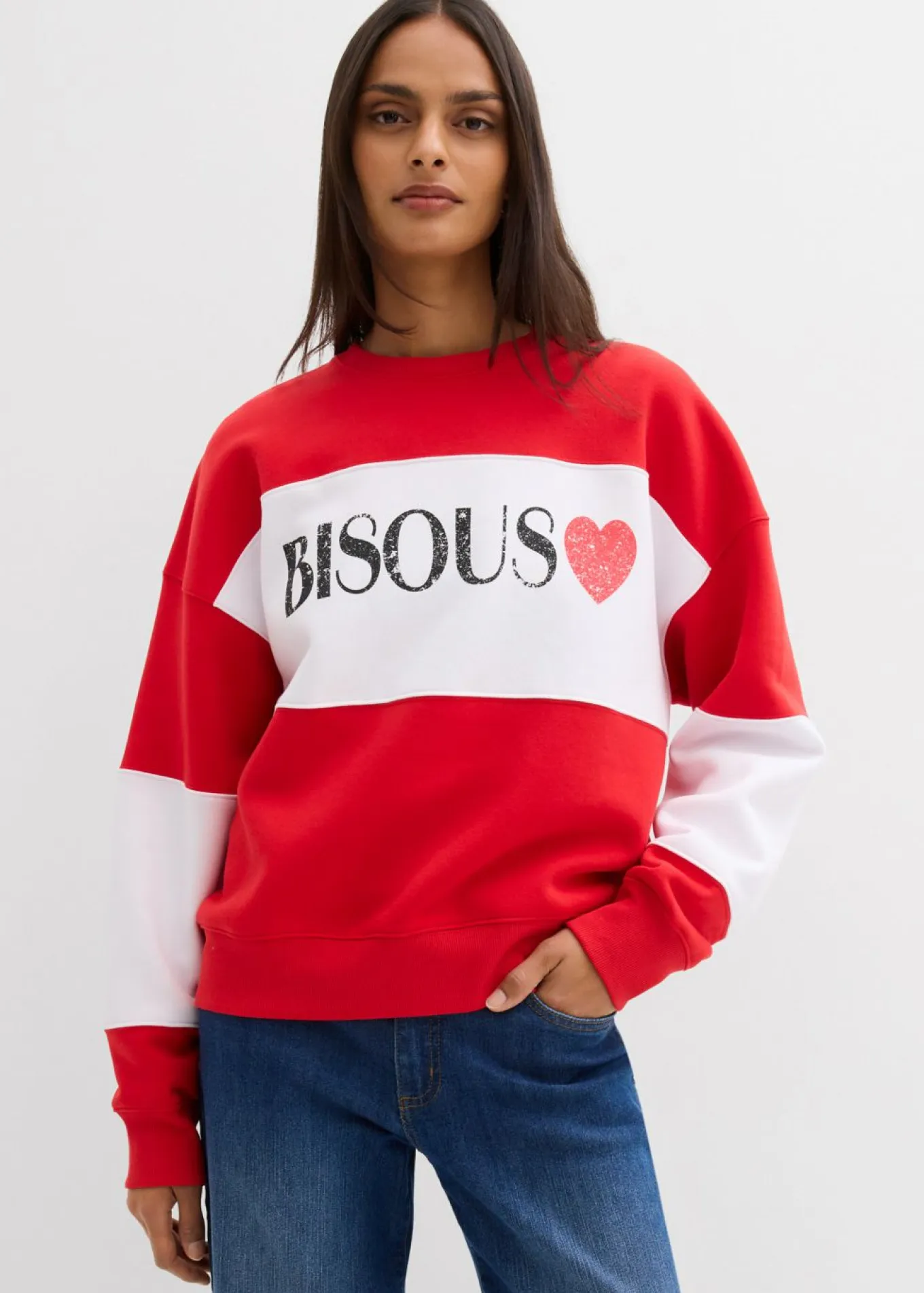 Sudadera oversize en suave mezcla de algodón