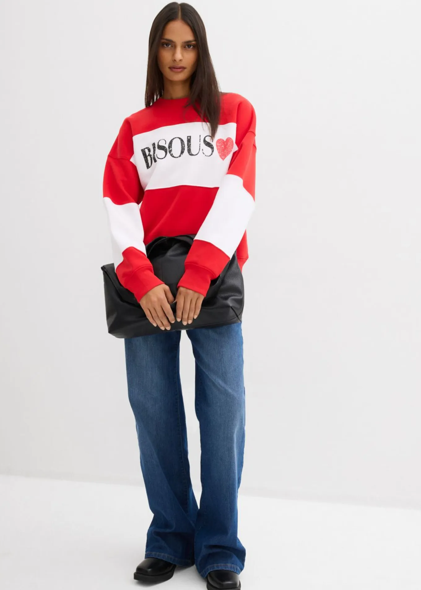 Sudadera oversize en suave mezcla de algodón