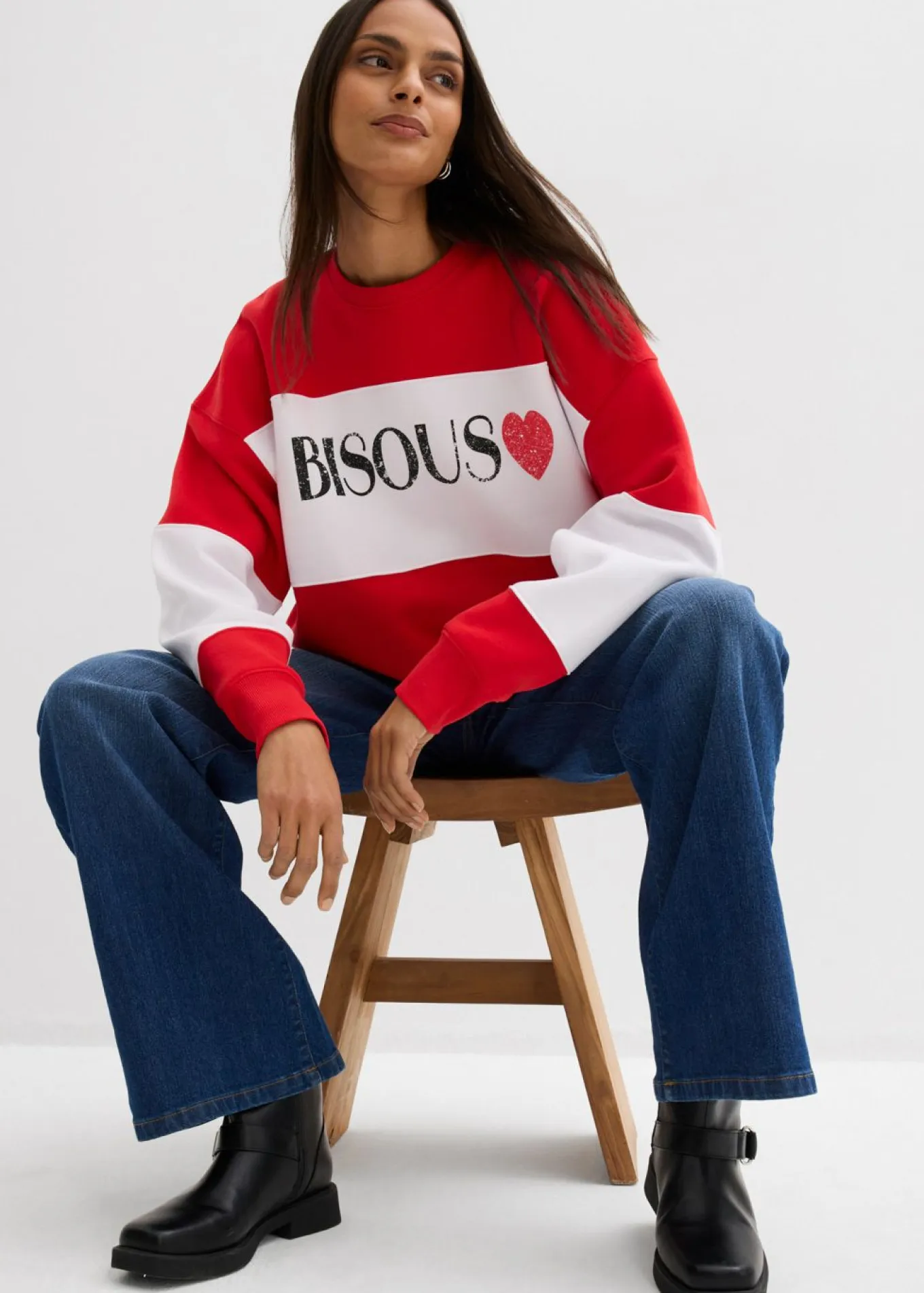 Sudadera oversize en suave mezcla de algodón