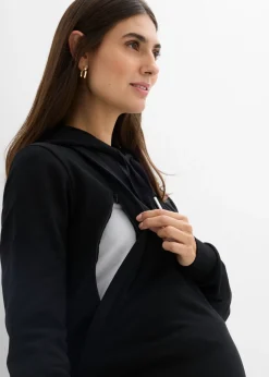 Sudadera premamá/de lactancia 2 en 1 de algodón orgánico puro