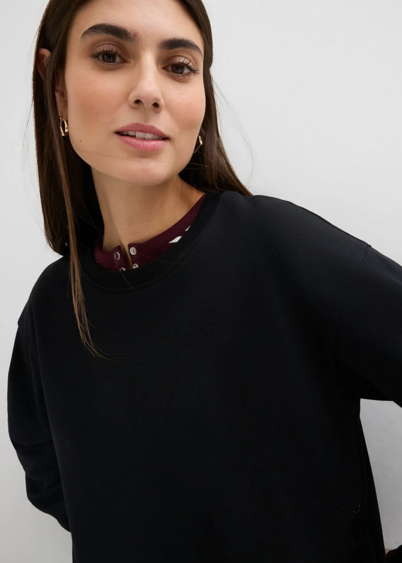 Sudadera premamá/de lactancia 2 en 1 de algodón orgánico puro