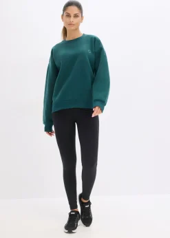 Sudadera térmica de material de secado rápido con corte holgado