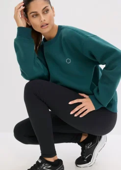Sudadera térmica de material de secado rápido con corte holgado