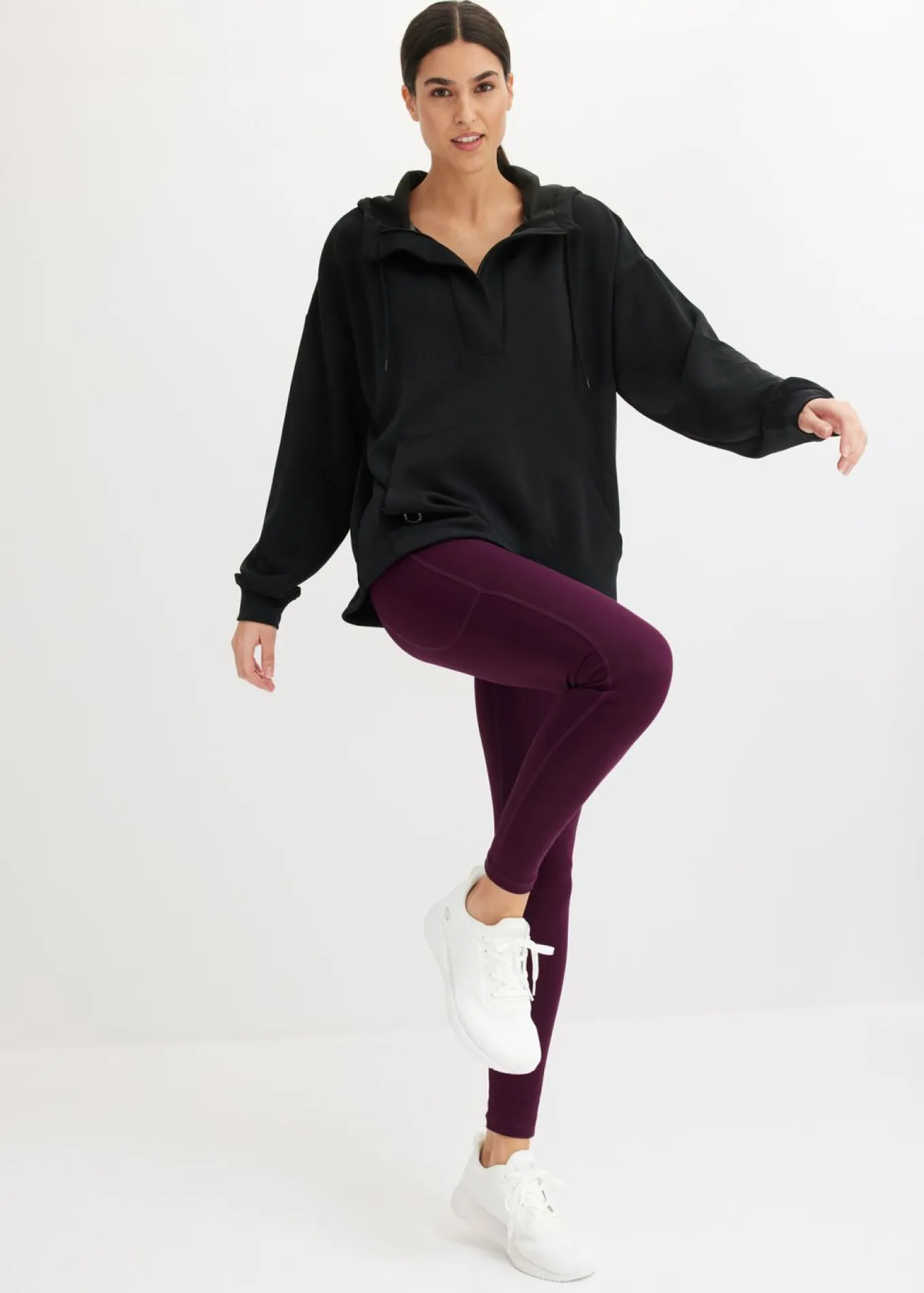 Sudadera ultrasuave de material modal con corte holgado y capucha