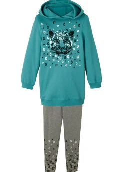 Sudadera y leggings de mezcla de algodón orgánico (conjunto de 2 piezas)